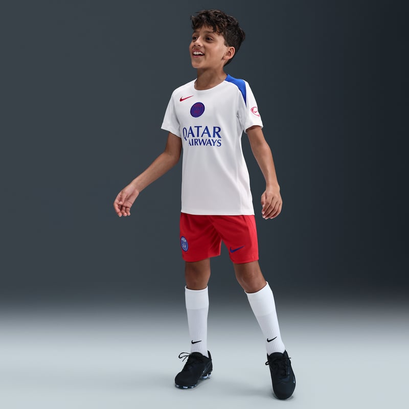 Nike PSG Strike Third Dri-FIT Total 90 Knit Shirt "White & Hyper Royal" | Kids | Football | 04 | SPORTSHOWROOM