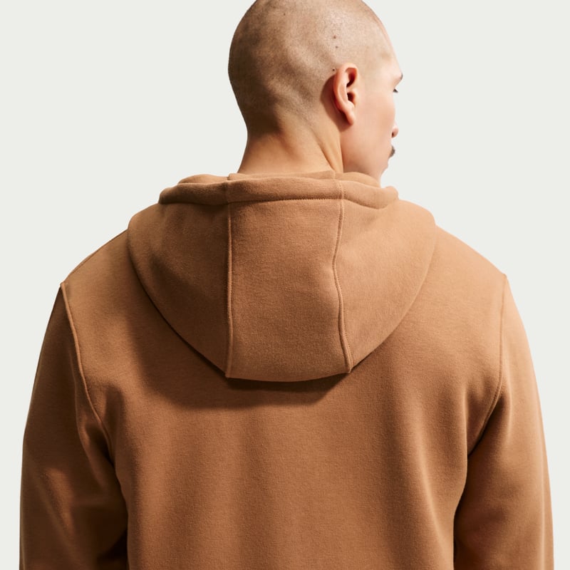 Felpa con cappuccio Nike Club Full-Zip Fleece "Ale Brown" | Uomo | | 02 | SPORTSHOWROOM