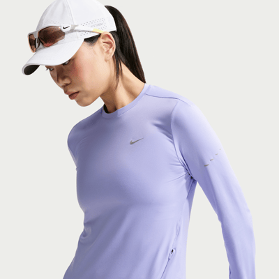 Haut Nike Swift Dri-FIT UV Long-Sleeve Crew-Neck "Purple Pulse" | Femme | Course à pied | 01 | SPORTSHOWROOM