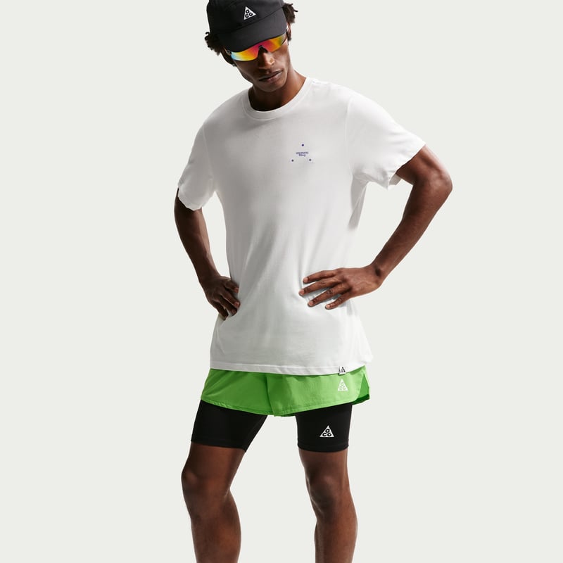Nike ACG 'Trailwind' Dri-FIT ADV 3" Brief-Lined Shorts "Mean Green & Volt Ice" | Men | Outdoor | 04 | SPORTSHOWROOM