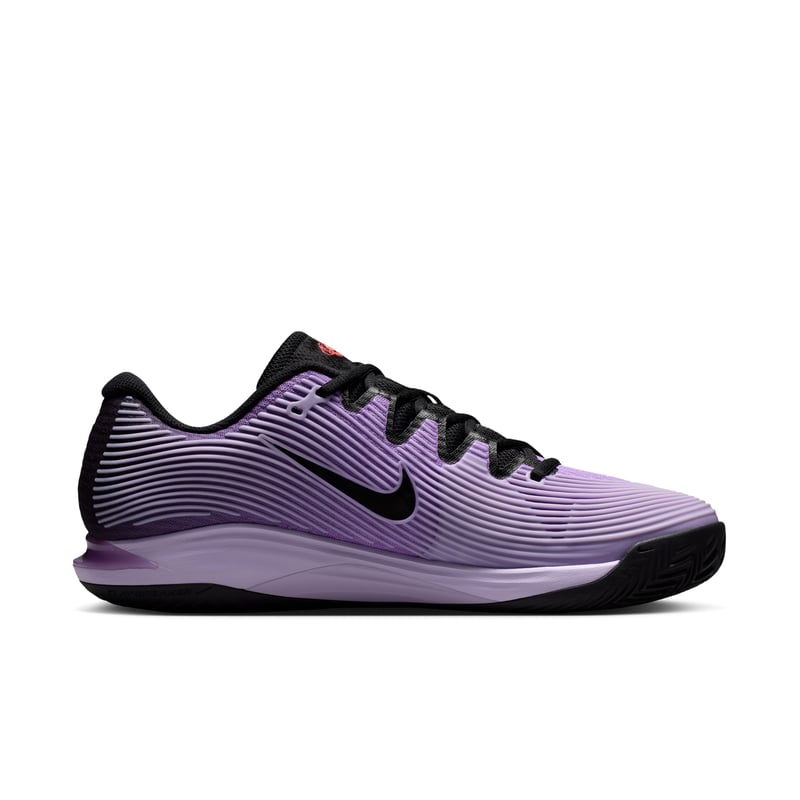Nike Vapor 12 Premium Clay tennis runners "Bright Violet & Black" | Men | Tennis | 03 | SPORTSHOWROOM
