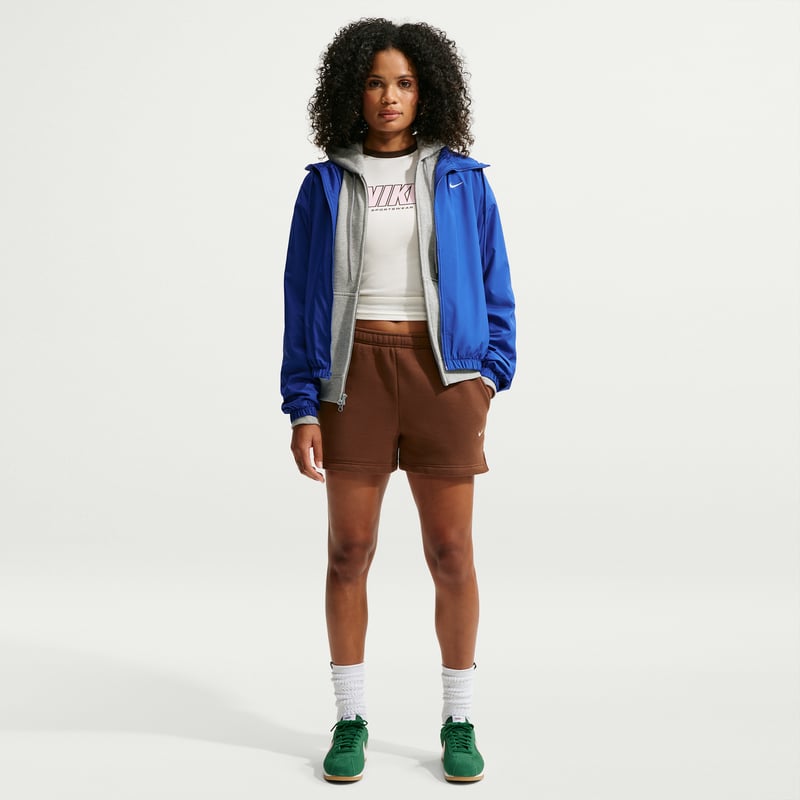 Nike Studio Fleece Medium Weight Mid-Rise Shorts "Cacao Wow & Sail" | Dame | | 00 | SPORTSHOWROOM