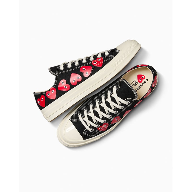 Converse Chuck 70 Low x Comme des Garçons PLAY ‘Multi Heart’ A08149C 04