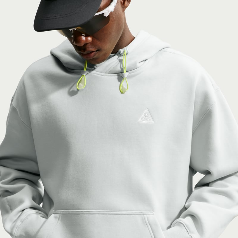 Nike ACG "Tuff Fleece" Pullover Huvtroja "Light Silver" | Män | | 01 | SPORTSHOWROOM