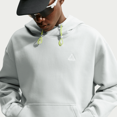 Nike ACG "Tuff Fleece" Pullover Huvtroja "Light Silver" | Män | | 01 | SPORTSHOWROOM