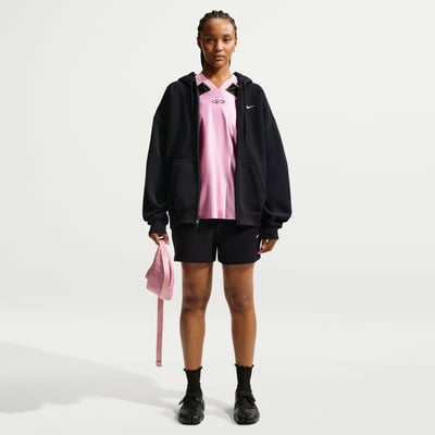 Nike Studio Fleece Medium Weight Mid-Rise Shorts "Total Black & Sail" | Dame | | 00 | SPORTSHOWROOM