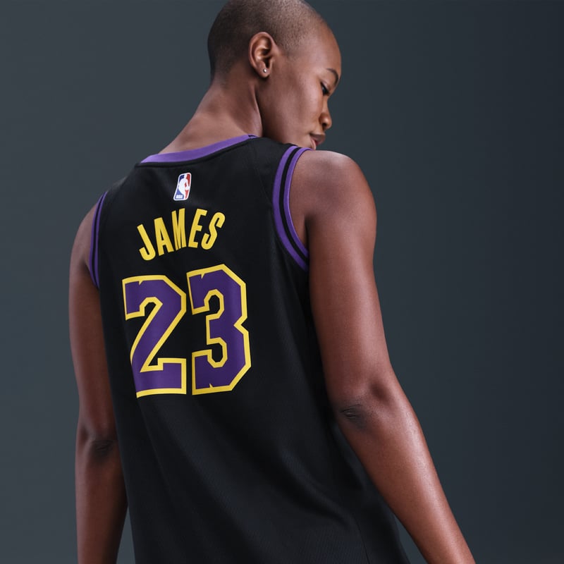 Majica Nike LeBron James Los Angeles Lakers City Edition Dri-FIT NBA Swingman "Black" | Moški | Košarka | 04 | SPORTSHOWROOM