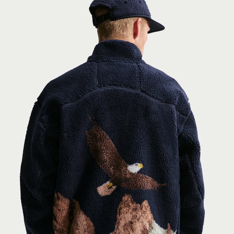 Nike ACG USA Therma-FIT ADV Windproof Full-Zip Fleece Jakke "Obsidian & Blue Lagoon" | Herre | | 02 | SPORTSHOWROOM