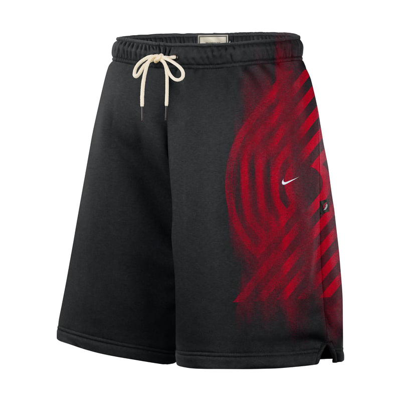 Nike Portland Trail Blazers Standard Issue Fleece Shorts "Black & White" | Men | SportStyle | 01 | SPORTSHOWROOM