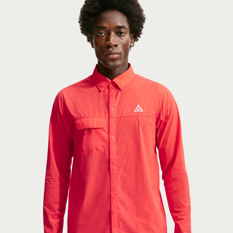 Nike ACG "Aireez" Button-Up Topp "Light Crimson" | Män | Utomhus | 01 | SPORTSHOWROOM