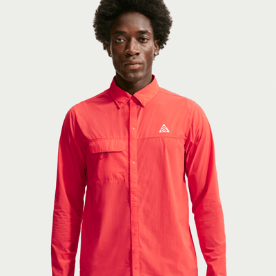 Top Nike ACG "Aireez" Button-Up "Light Crimson" | Uomo | Outdoor | 01 | SPORTSHOWROOM