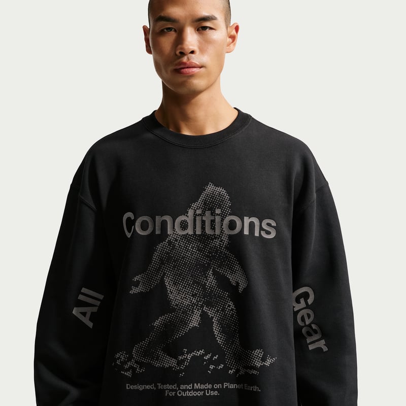 Moletom Nike ACG "Tuff Fleece" Therma-FIT Pullover Crew-Neck "Black" | Homem | | 01 | SPORTSHOWROOM
