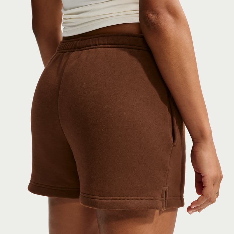 Nike Studio Fleece Medium Weight Mid-Rise Shorts "Cacao Wow & Sail" | Dame | | 02 | SPORTSHOWROOM