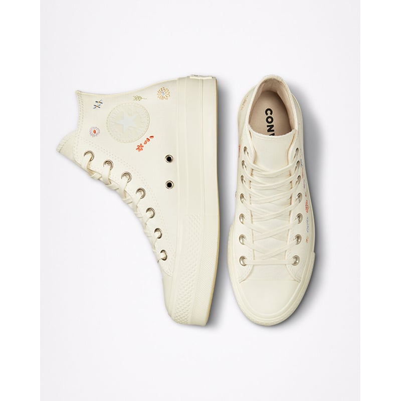 Converse Chuck Taylor All Star Lift Platform High ‘Embroidered Floral’ A01586C 05