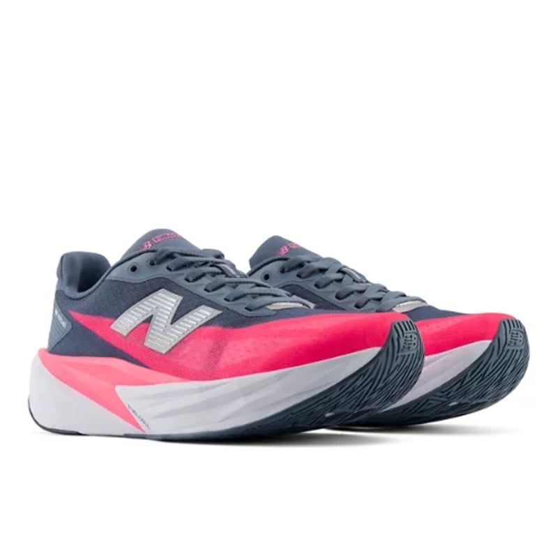 Tekaški copati New Balance FuelCell Rebel v5 "Shadow Blue & Pink Heat" | Ženske | Tek | 02 | SPORTSHOWROOM