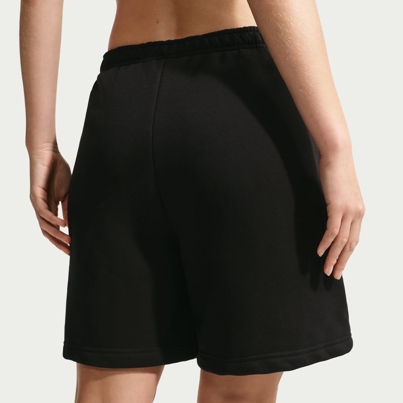 Nike Studio Fleece Medium Weight Oversized High-Rise Shorts "Total Black & Sail" | Dame | | 02 | SPORTSHOWROOM