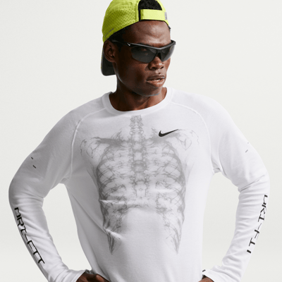 Nike Stride Dri-FIT Waffle Crew-Neck Top "White" | Herren | Sportstyle | 01 | SPORTSHOWROOM