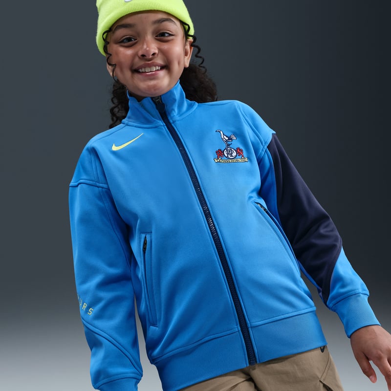 Nike Tottenham Hotspur Academy Pro Third Dri-FIT Total 90 Anthem Jacket "Pacific Blue & Dynamic Yellow" | Kids | Football | 01 | SPORTSHOWROOM