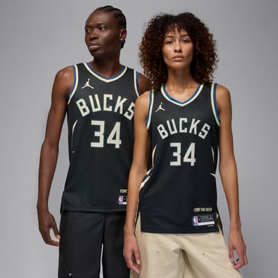 Nike Jordan Milwaukee Bucks Statement Edition Dri-FIT NBA Swingman Giannis Antetokounmpo DO9533-010
