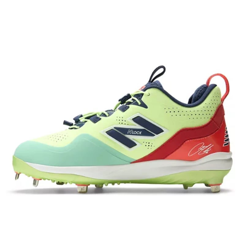 New Balance Fuelcell Lindor 3 baseball cipők "Urgent Red & Firefly" | Női & Férfi | Baseball | 01 | SPORTSHOWROOM