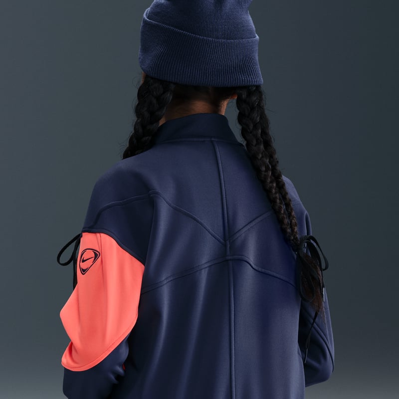 Nike FC Barcelona Academy Pro Third Dri-FIT Total 90 Anthem Jacket "Midnight Navy & Bright Mango" | Kids | SportStyle | 02 | SPORTSHOWROOM