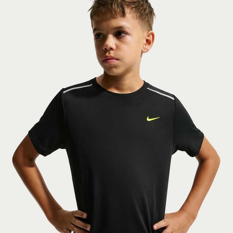 Maillot Nike Miler Dri-FIT "Black & Lemon Venom" | Enfant | | 03 | SPORTSHOWROOM