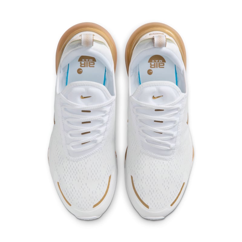 Nike Air Max 270 Premium trainers "White & Metallic Gold" | Women | SportStyle | 04 | SPORTSHOWROOM