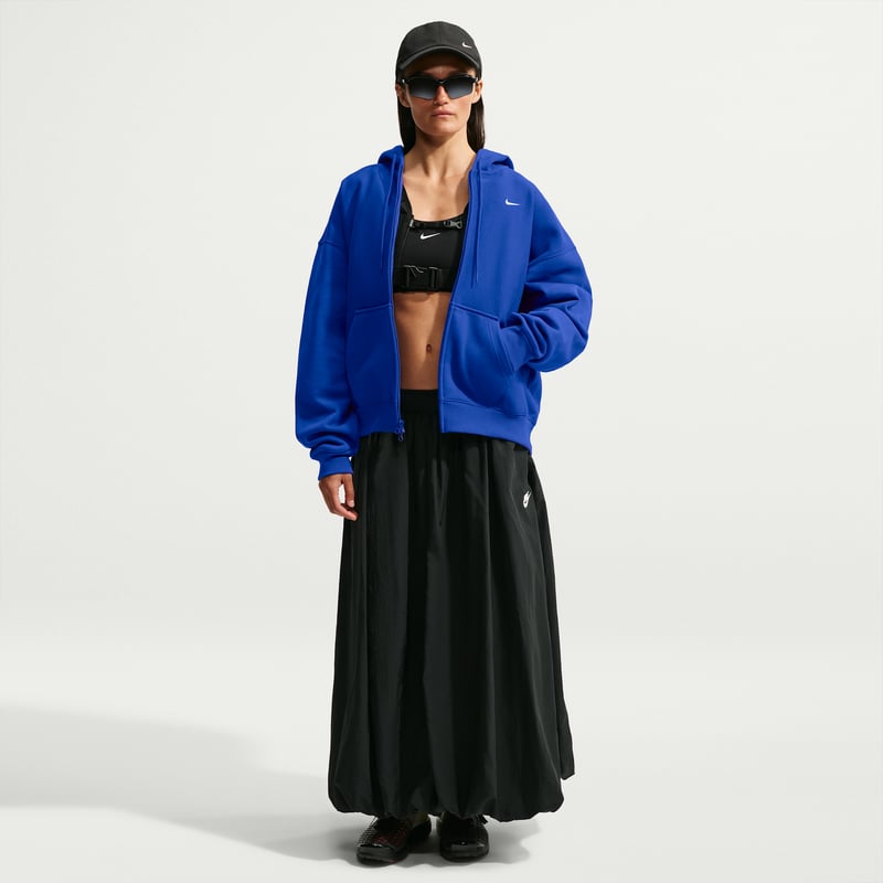 Nike Studio Fleece Heavyweight Oversized Full-Zip Hettegenser "Old Royal & Sail" | Dame | | 03 | SPORTSHOWROOM