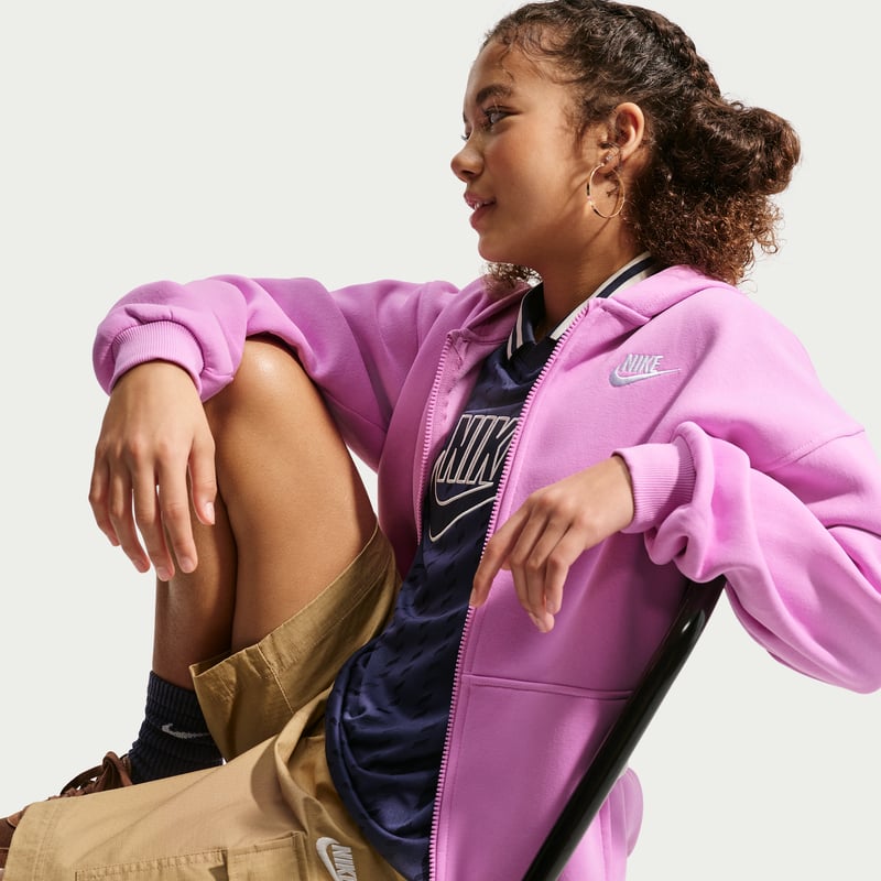 Nike Club Fleece Oversized Full-Zip FD2931-503 03