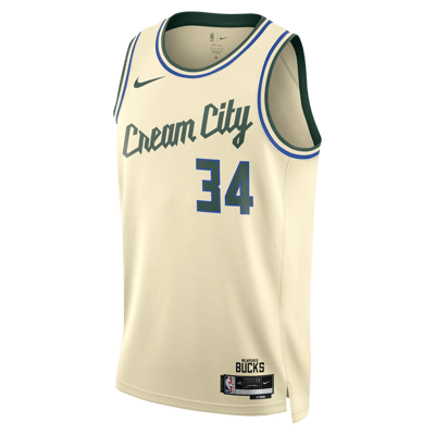 Nike Giannis Antetokounmpo Milwaukee Bucks City Edition NBA Swingman Paita "Flat Opal" | Miehet | Koripallo | 01 | SPORTSHOWROOM
