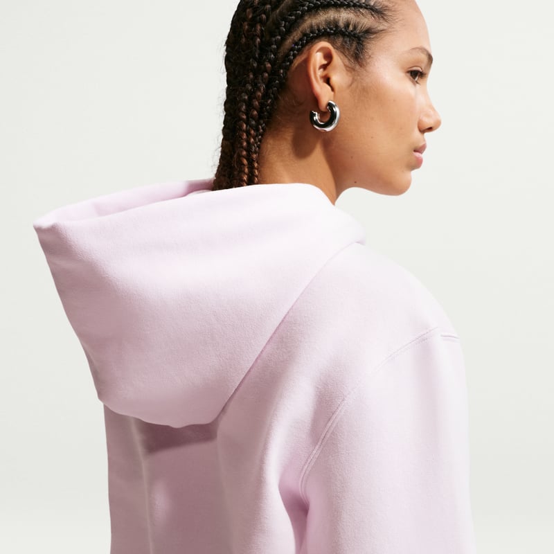 Nike Studio Fleece Medium Weight Pullover Hettegenser "Bleached Lilac & Sail" | Dame | | 01 | SPORTSHOWROOM