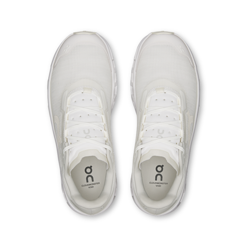 On Cloudmonster Void running shoes "Triple White" | Women | Running | 02 | SPORTSHOWROOM