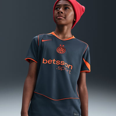 Maglia Nike Inter Milan 2025/26 Stadium Third Dri-FIT Total 90 Replica "Thunder Blue & Safety Orange" | Bambini | Calcio | 01 | SPORTSHOWROOM