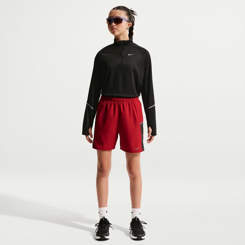 Nike Miler Dri-FIT Shorts "Tough Red & Sport Red" | Kinderen | Hardlopen | 01 | SPORTSHOWROOM