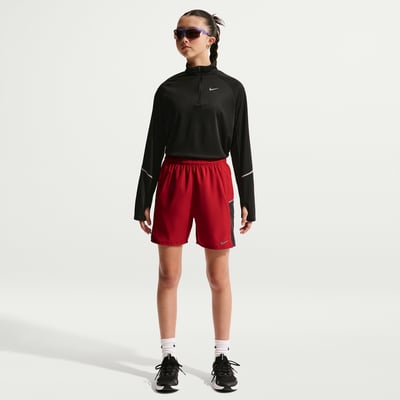 Pantalones cortos Nike Miler Dri-FIT "Tough Red & Sport Red" | Niños | Correr | 01 | SPORTSHOWROOM