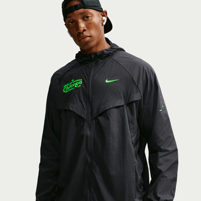 Nike Stride Repel UV Jacke "Black & Yellow Pulse" | Herren | Laufen | 01 | SPORTSHOWROOM
