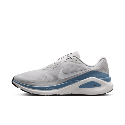 Nike Structure 26 Laufschuhe "Grey Fog & Work Blue" | Herren | Laufen | 01 | SPORTSHOWROOM