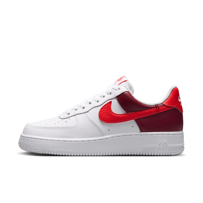 Superge Nike Air Force 1 '07 "White & Light Crimson" | Ženske | Sportstyle | 01 | SPORTSHOWROOM