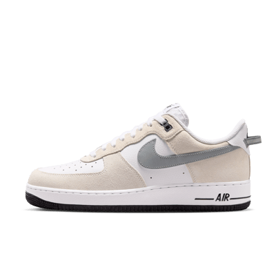 Nike Air Force 1 '07 LV8 runners "White & Metallic Cool Grey" | Men | Sportstyle | 01 | SPORTSHOWROOM