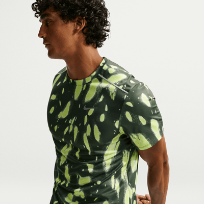 Nike Miler Dri-FIT UV Shirt "Camo Green" | Herren | Laufen | 01 | SPORTSHOWROOM