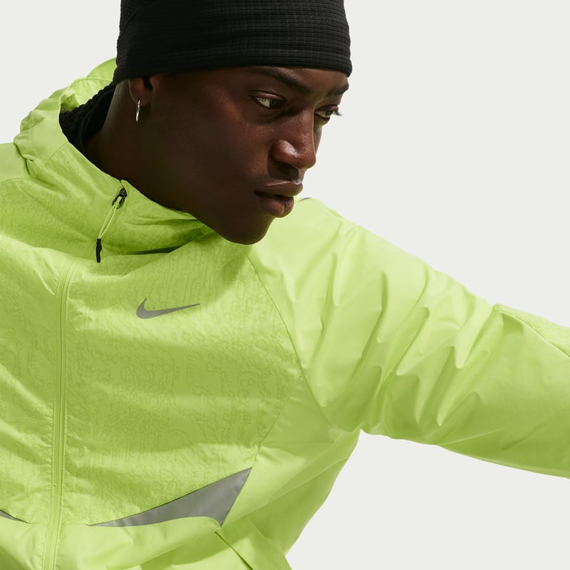 Nike Stride Therma-FIT Repel Winterized Jacket "Light Lemon Twist & Light Smoke Grey" | Men | Running | 03 | SPORTSHOWROOM