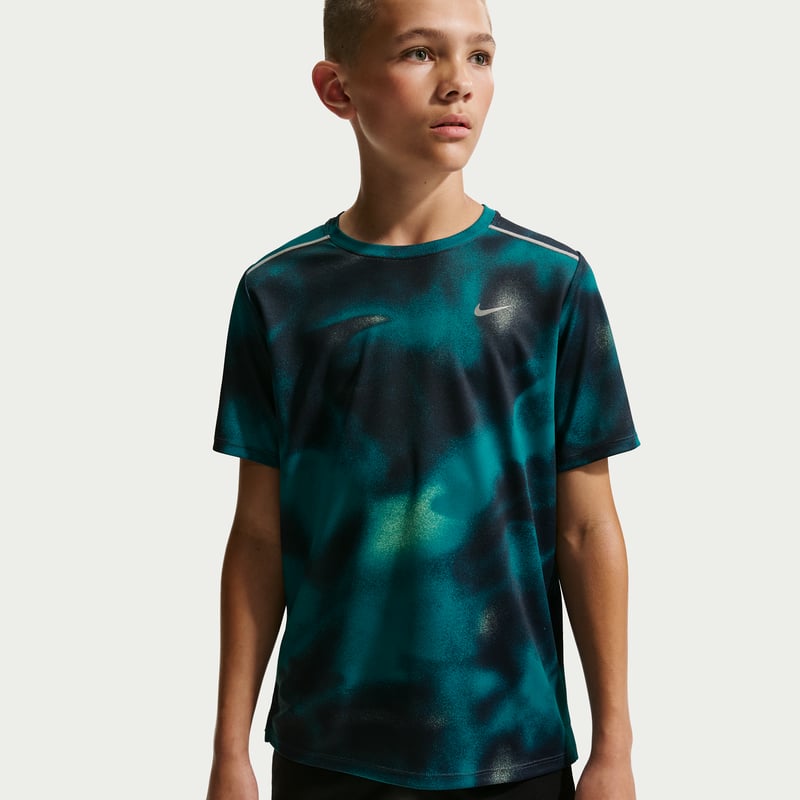 Maillot Nike Miler Dri-FIT "Blue Eclipse" | Enfant | Course à pied | 01 | SPORTSHOWROOM