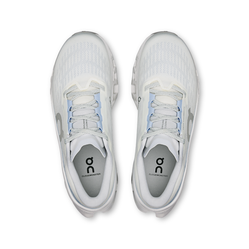 Buty do biegania On Cloudmonster 3 "White & Frost" | Kobiety | Bieganie | 02 | SPORTSHOWROOM