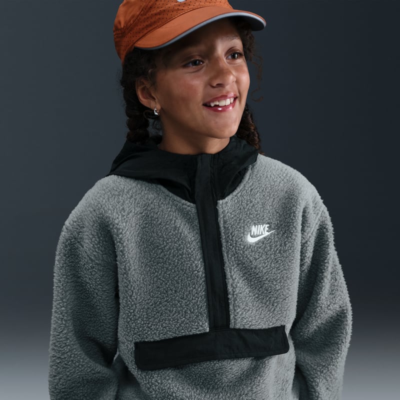 Nike Club Fleece Loose 1/4-Zip HV0383-084 02