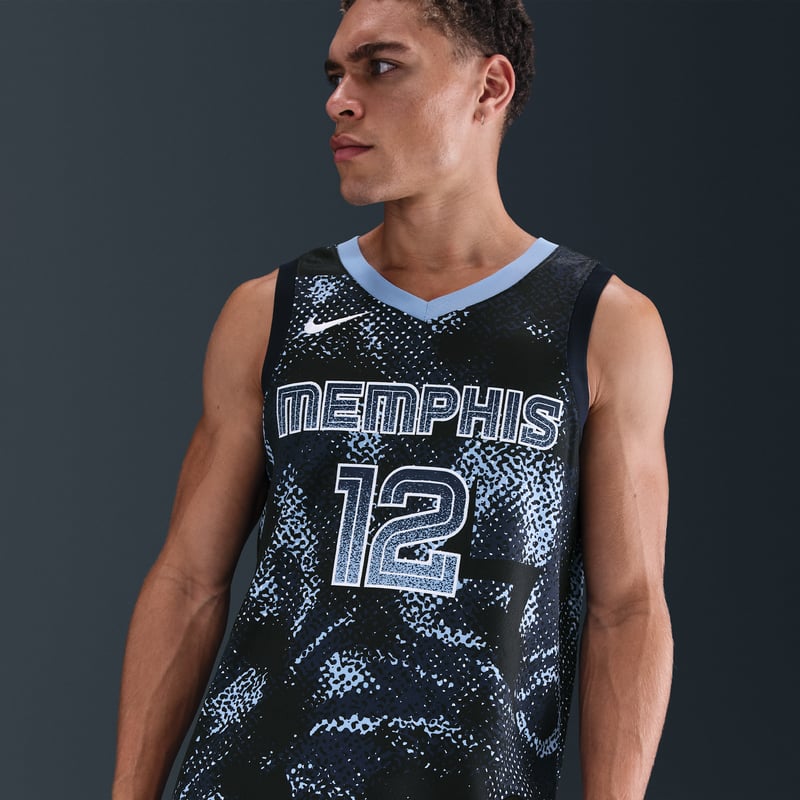 Nike Ja Morant Memphis Grizzlies 2025/26 Select Series Dri-FIT NBA Swingman Paita "College Navy & White" | Miehet | Koripallo | 03 | SPORTSHOWROOM