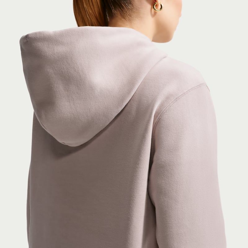 Nike Studio Fleece Medium Weight Full-Zip Hettegenser "Cream II & Sail" | Dame | | 01 | SPORTSHOWROOM
