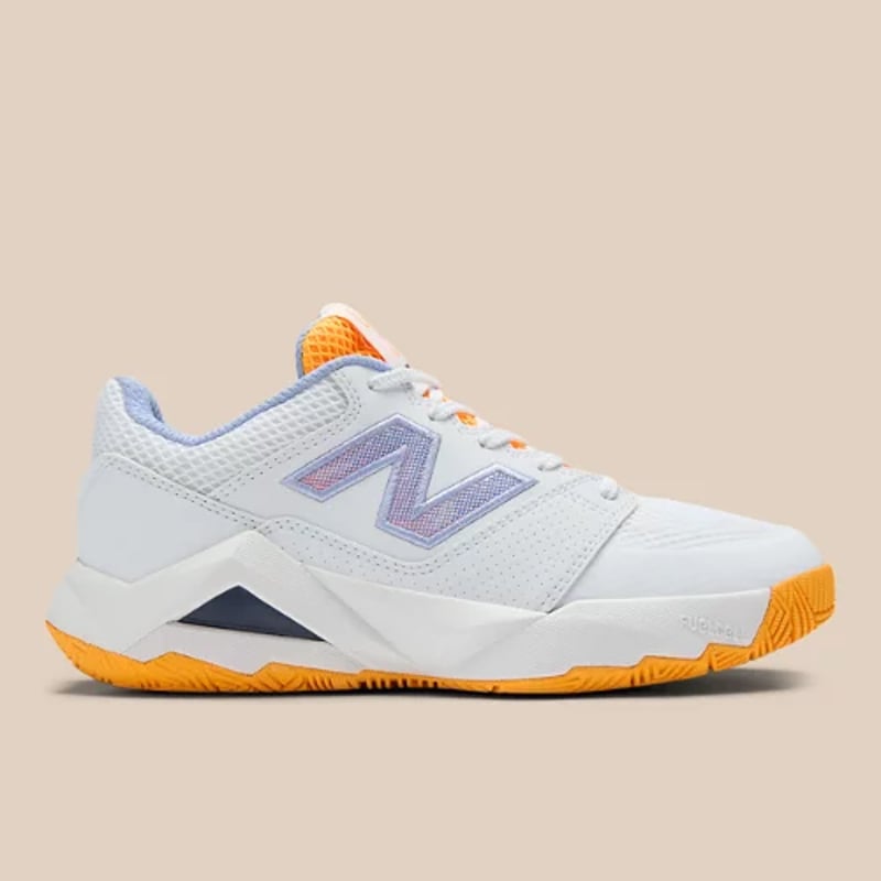 New Balance Coco Delray tennis runners "White & Hot Marigold" | Women | Tennis | 00 | SPORTSHOWROOM