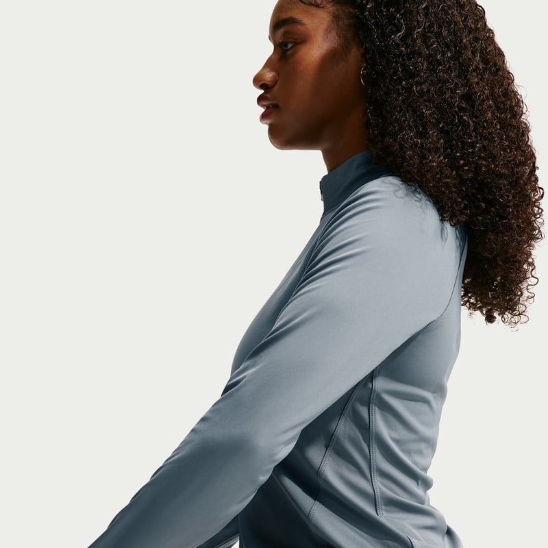 Haut Nike Tempo Dri-FIT 1/4-Zip "Cool Grey" | Femme | Course à pied | 03 | SPORTSHOWROOM