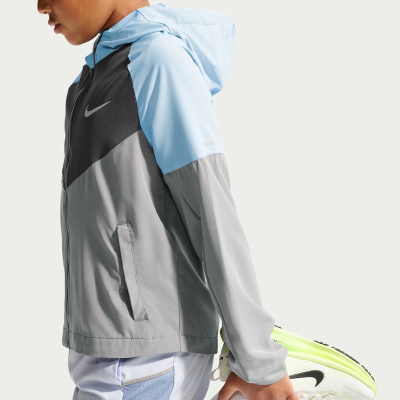 Jacket Nike Miler Repel "Cool Grey" | Enfant | Course à pied | 03 | SPORTSHOWROOM