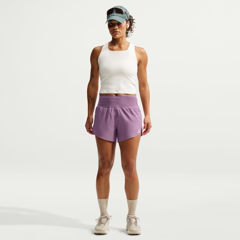 Nike ACG Dri-FIT 4" Brief-Lined Shorts "Violet Dust & Mineral Slate" | Women | Outdoor | 01 | SPORTSHOWROOM